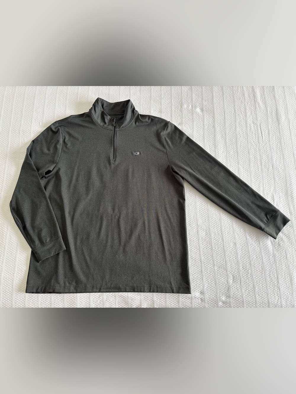 Vineyard Vines Men's Charcoal Quarter-Zip Performance Pullover
